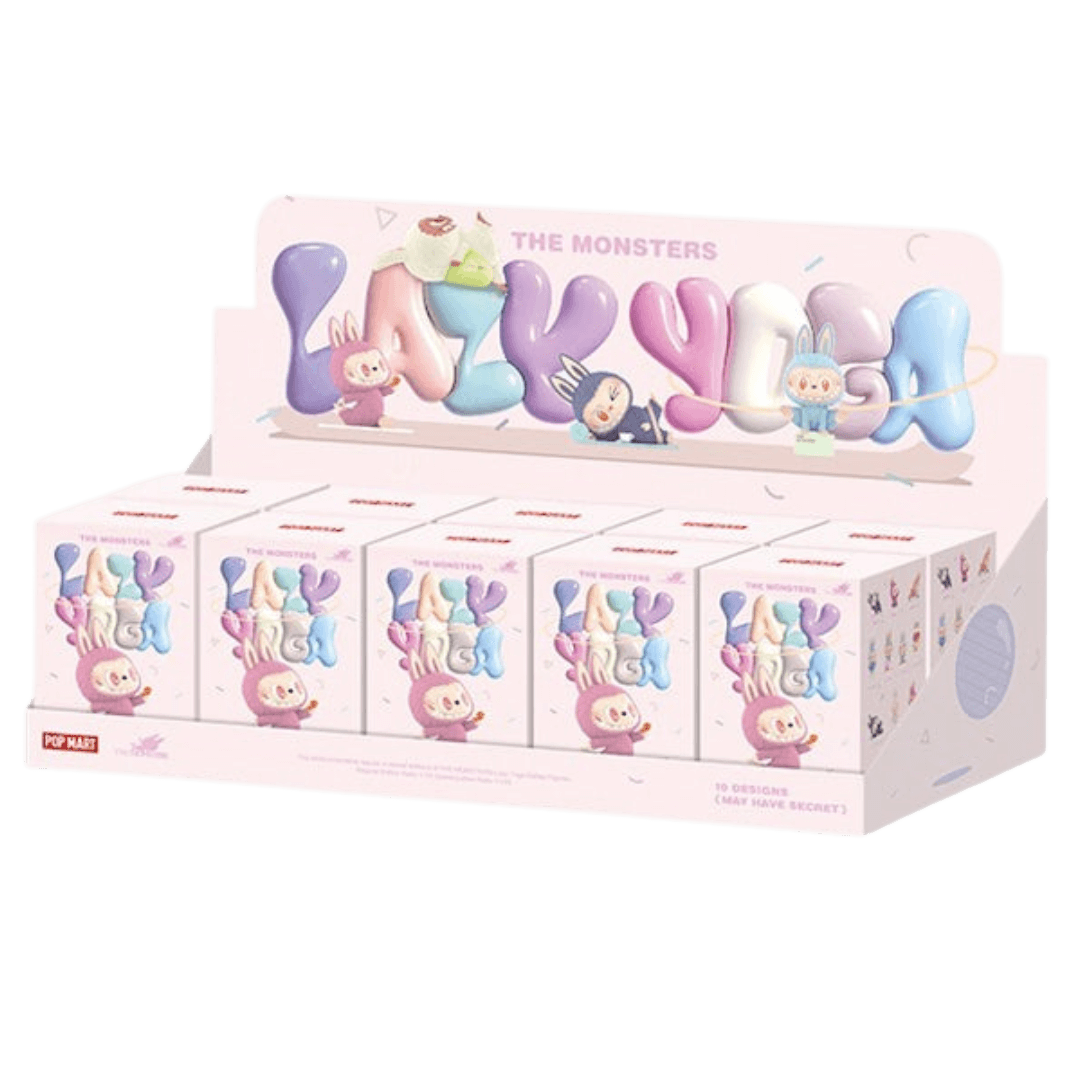 Pop Mart Labubu The Monsters Lazy Yoga Series Figures Sealed Case